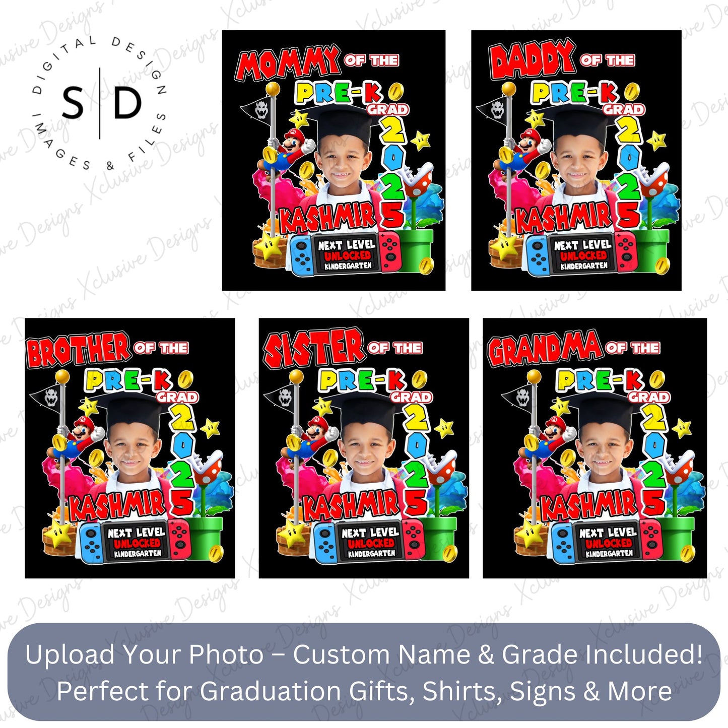 🎓 Custom Graduation PNG – Mario Theme 🎓