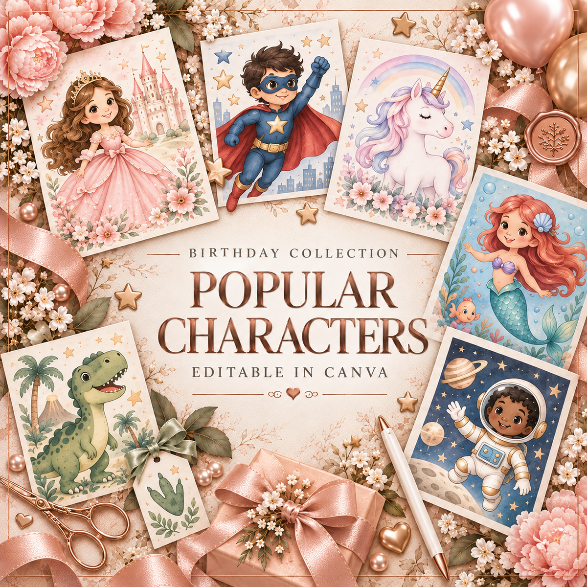 Popular Characters Canva Templates
