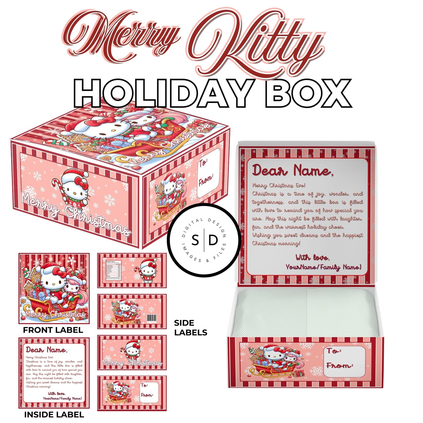 Merry Kitty Christmas Eve Gift Box