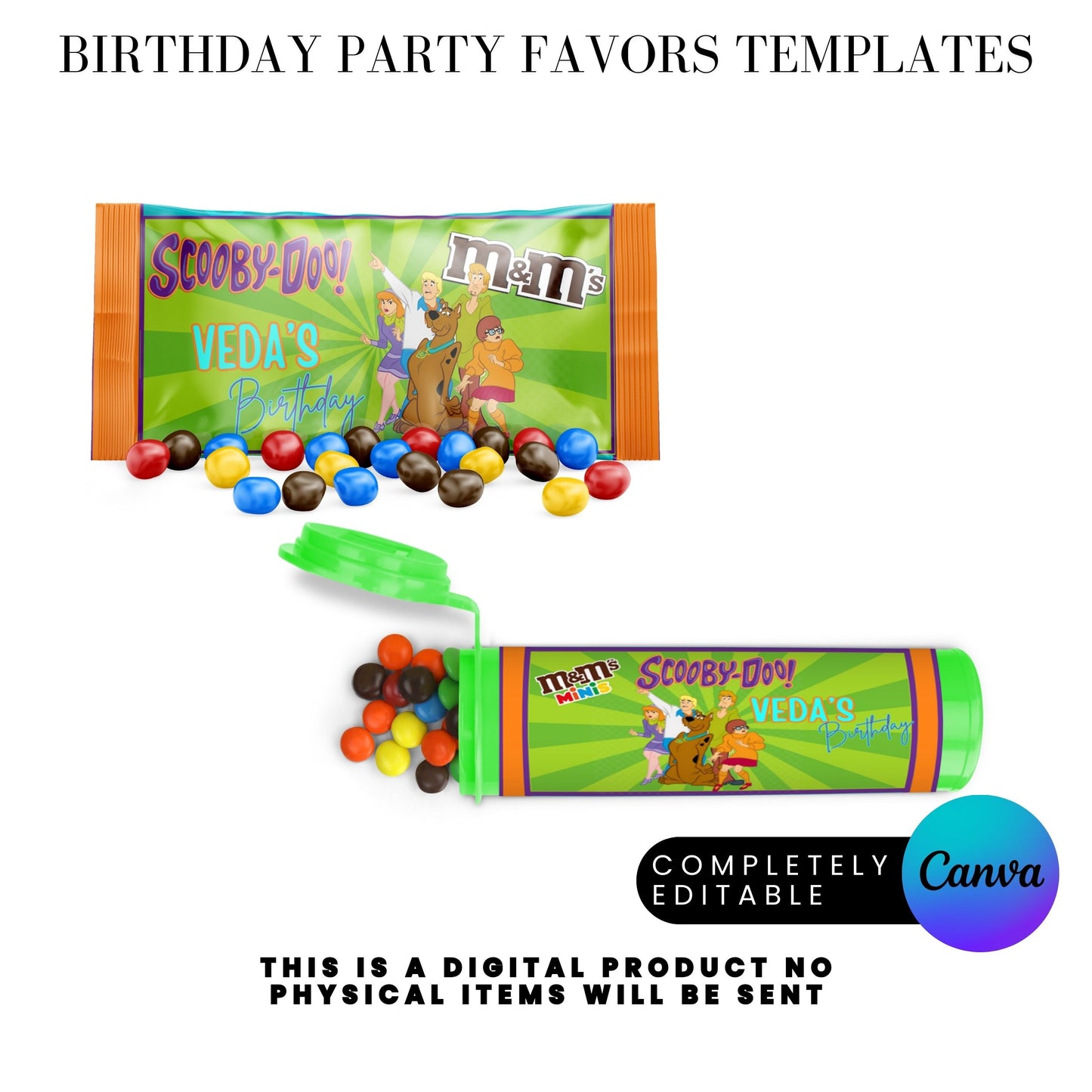 Mystery Team Birthday Party Favor Templates Bundle