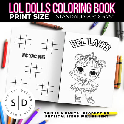 LOL Dolls Birthday Fun Coloring Book Printable PDF DFY