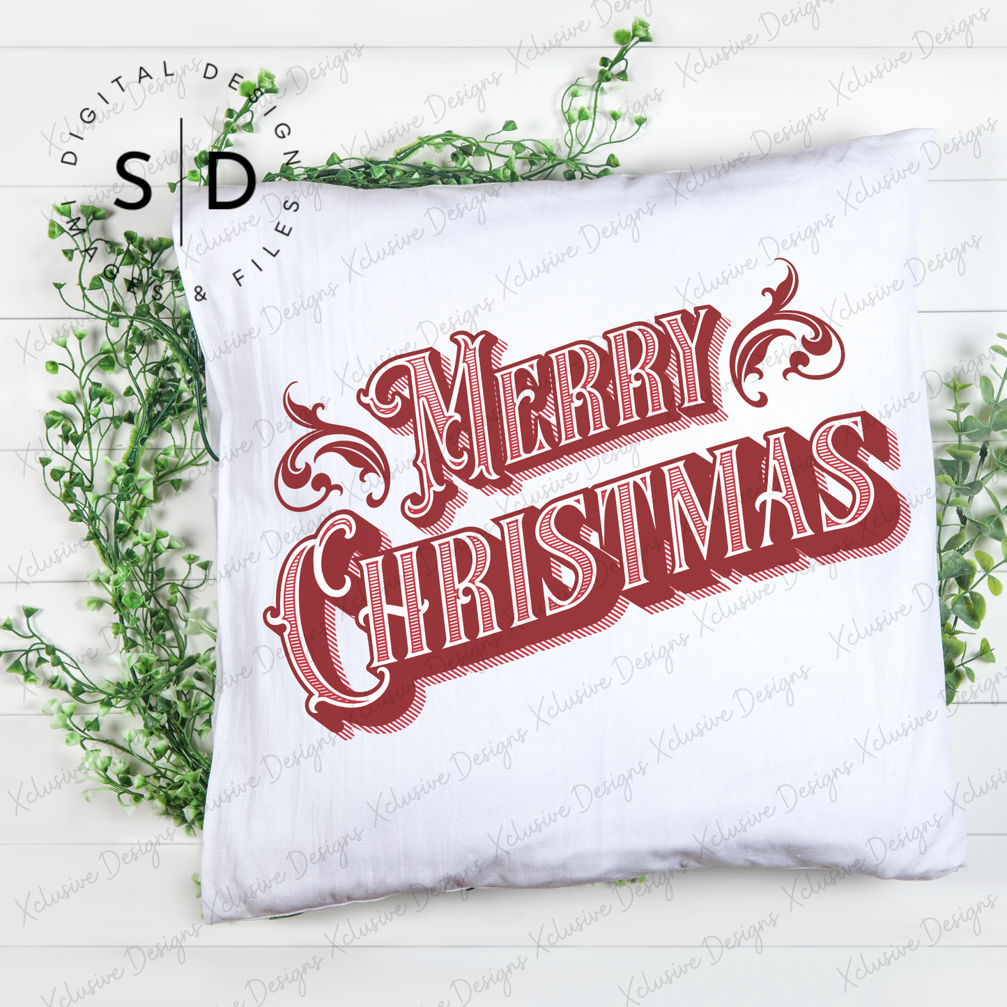 Vintage Merry Christmas PNG