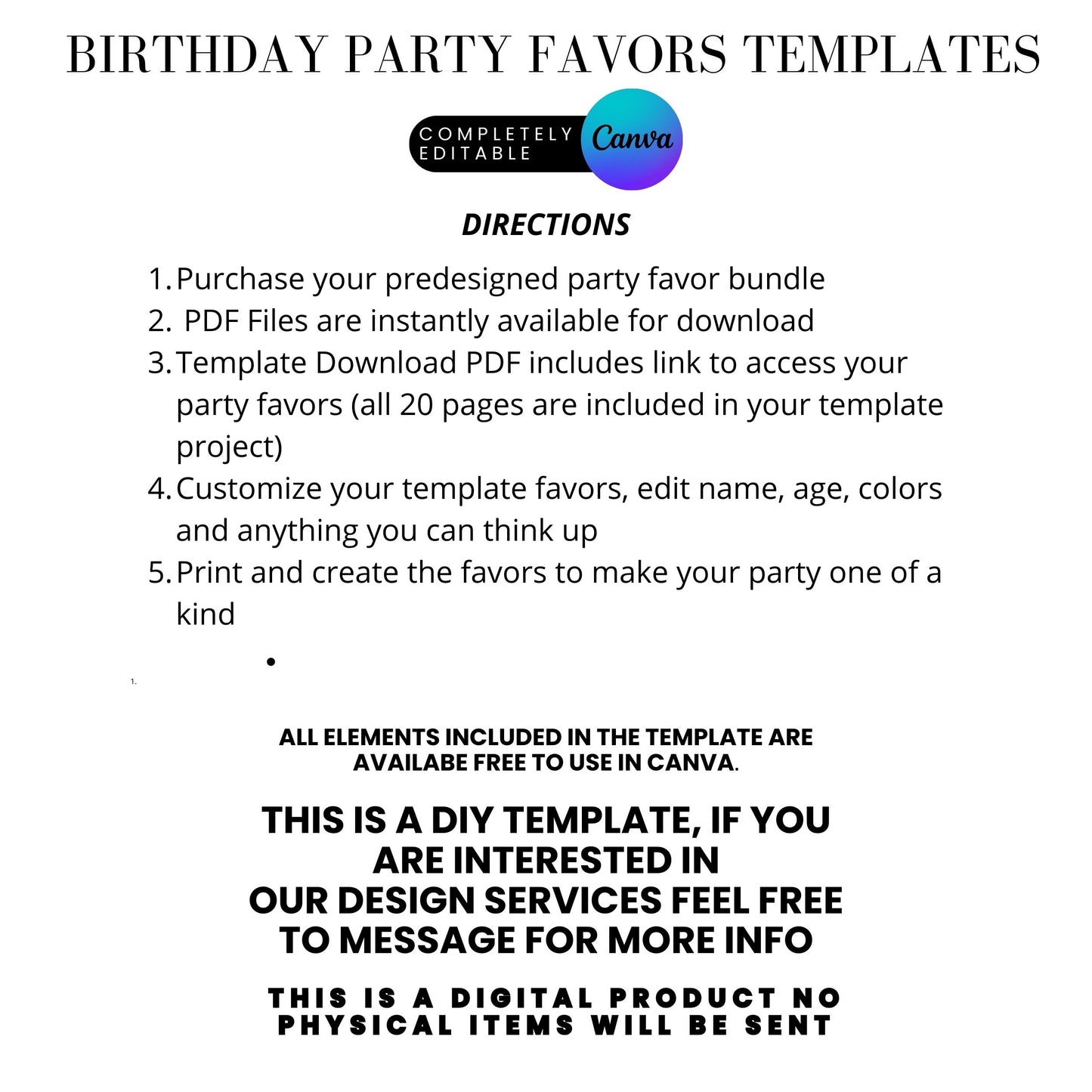 Pink Puppy Patrol Birthday Party Favor Templates Bundle