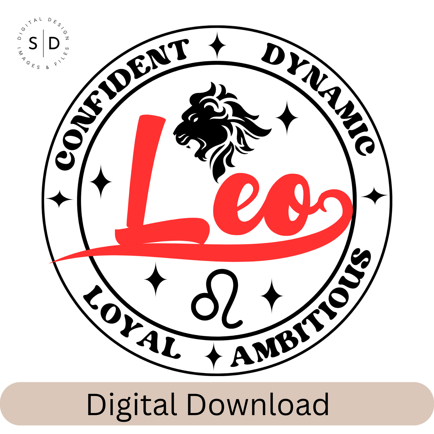 Zodiac Sign Round Frame Retro SVG Bundle