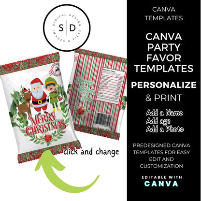 Santa Special Delivery Christmas Eve Gift Box Labels