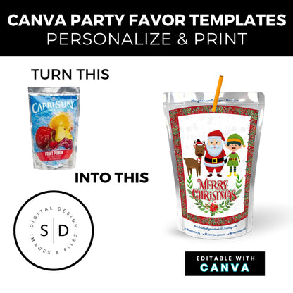 Santa Special Delivery Christmas Eve Gift Box Labels