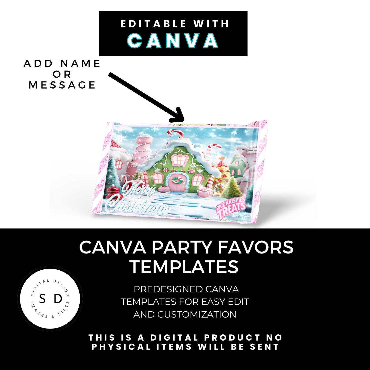 Merry Christmas Eve Gift Box - Gingerbread House Theme