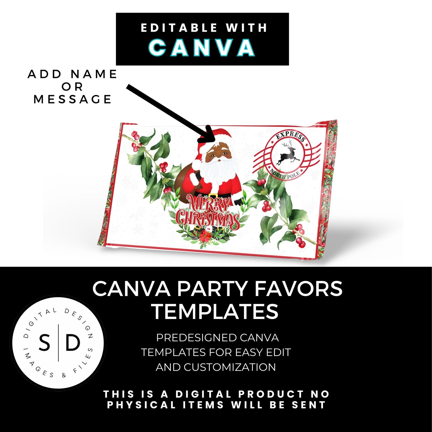 Special Delivery Christmas Eve Gift Box Labels