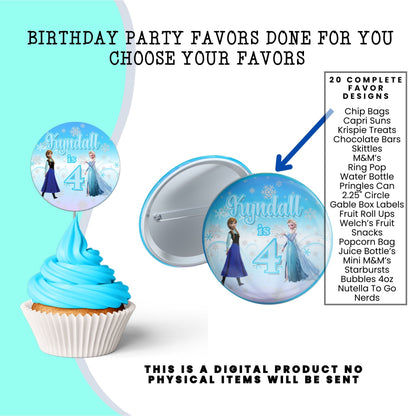 Frozen Birthday Party Favors DFY