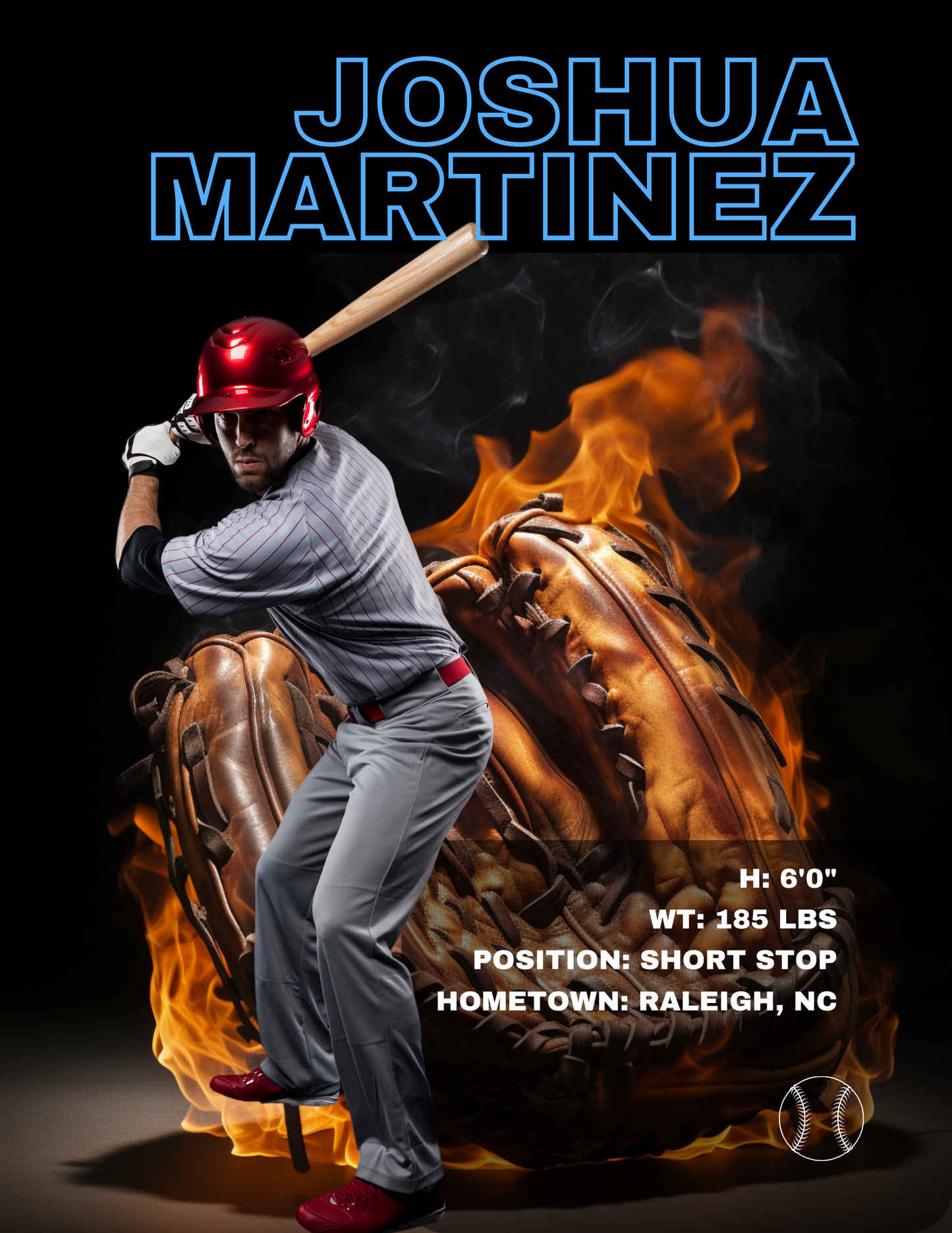 Baseball Player Trading Card Templates Bundle
