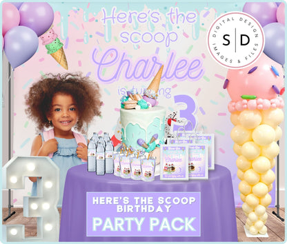 Here's the Scoop Complete Birthday Party Pack