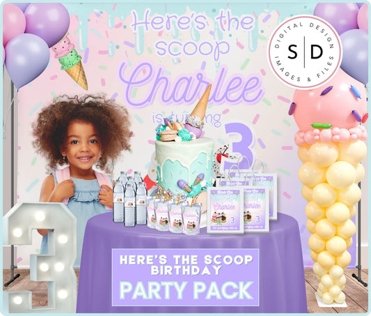 Here's the Scoop Complete Birthday Party Pack
