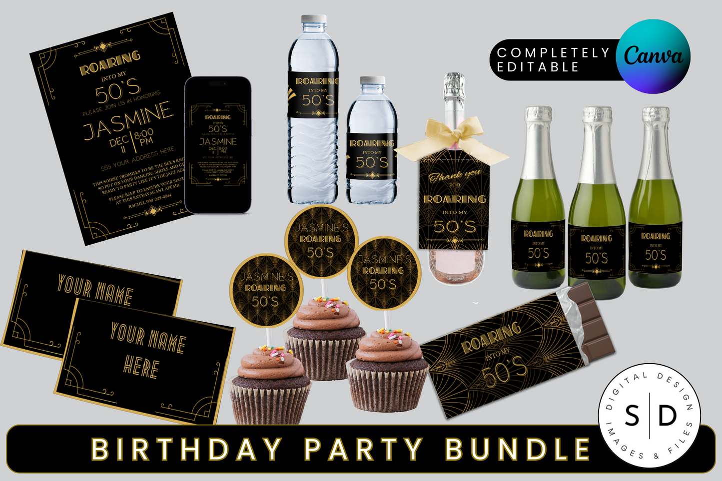 Roaring 20's Birthday Party Pack