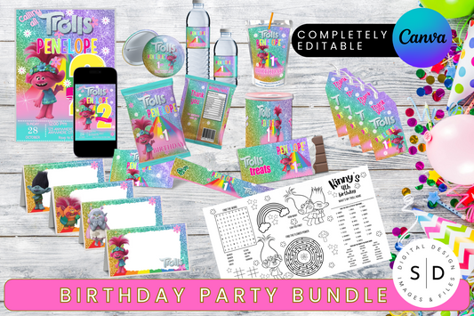 Trolls Birthday Party Pack