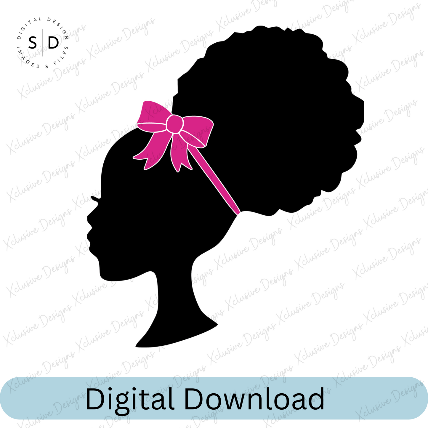 Afro Puff Barbie Doll SVG