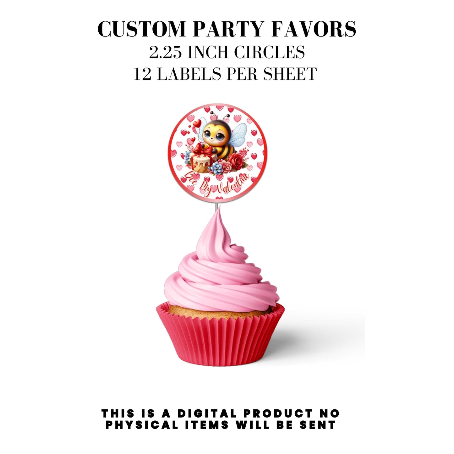 Bee My Valentine Party Favors Templates Bundle