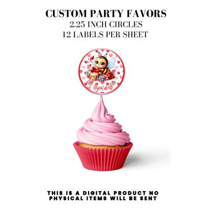 Bee My Valentine Party Favors Templates Bundle