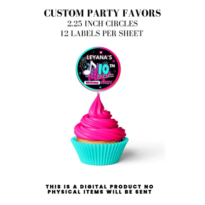 Tik Tok Social Media Party Printable Favor Designs DFY