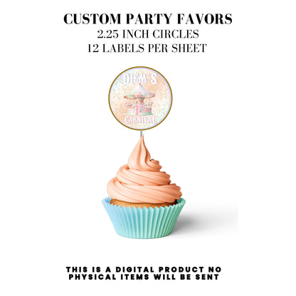 Pastel Carnival Birthday Party DFY Favor Bundle