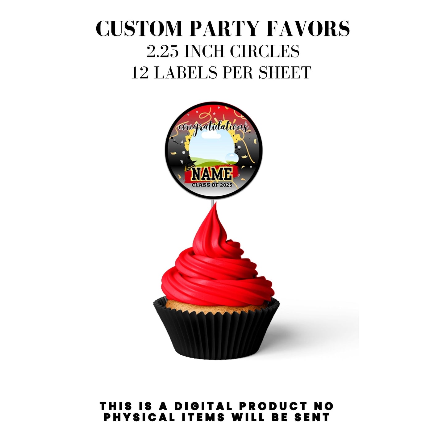 Class of 2025 Graduation Party Favor Canva Template Bundle 🎓✨