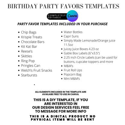 Here's The Scoop Ice Cream PartyParty Favor Templates Bundle
