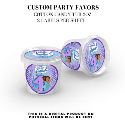 Our Little Mermaid Birthday Party Favors DFY