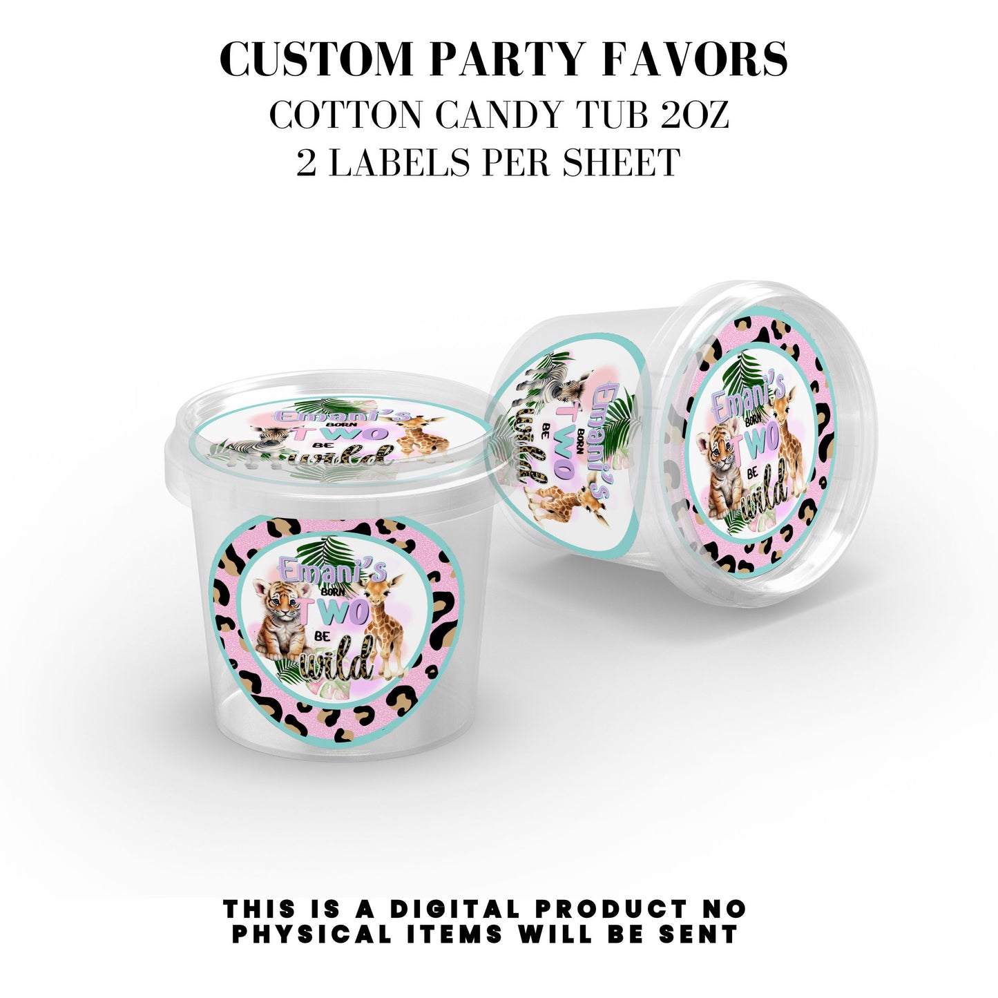 Born Two Be Wild Jungle Safari Birthday Party Favors DFY