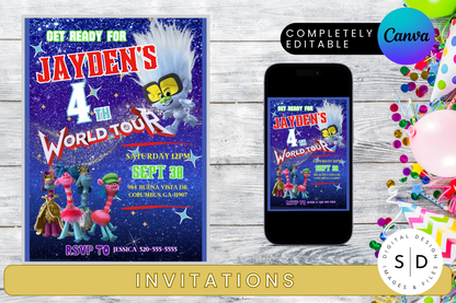 Trolls World Tour Birthday Party Pack