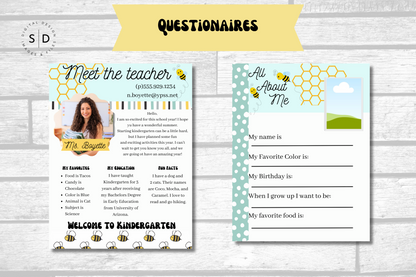 Back to School Bumble Bee Bundle