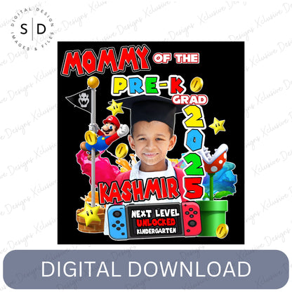 🎓 Custom Graduation PNG – Mario Theme 🎓