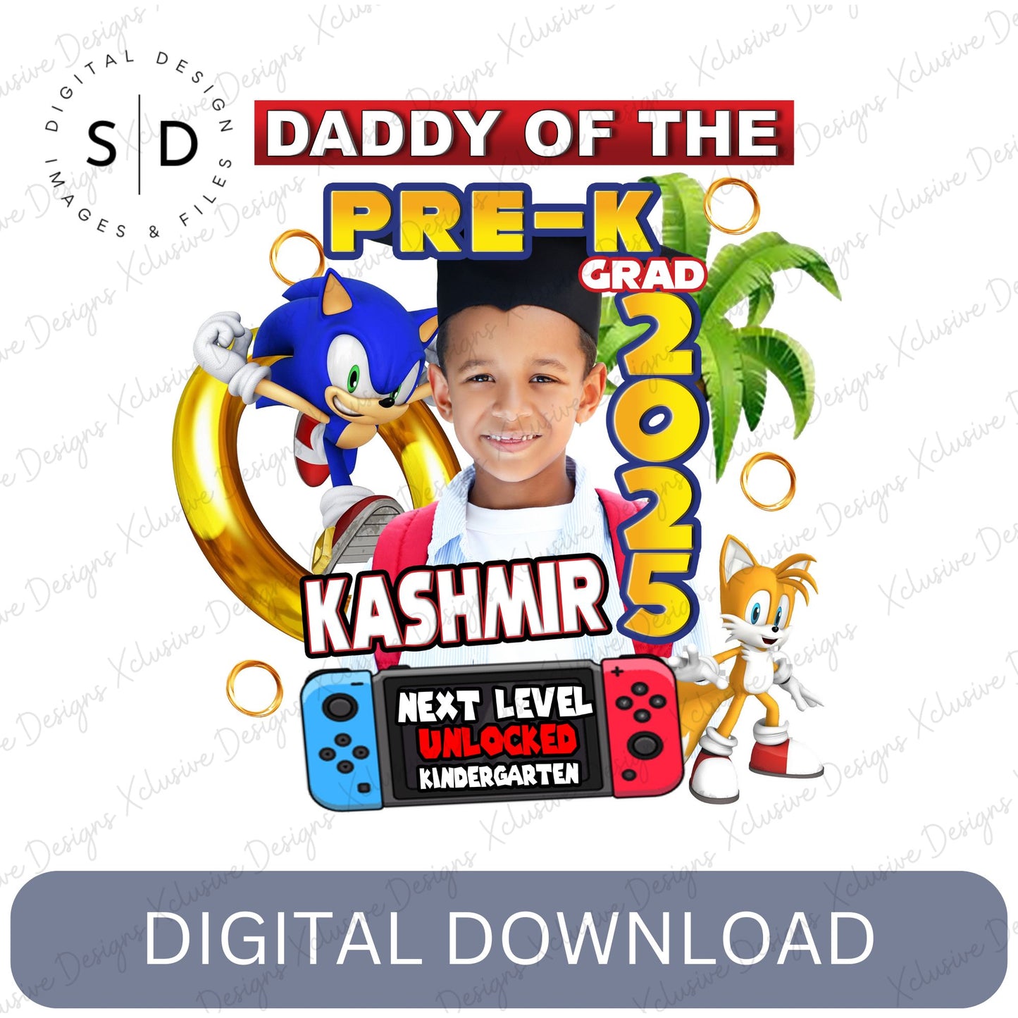 🎓 Custom Graduation PNG DFY – Sonic Theme 🎓