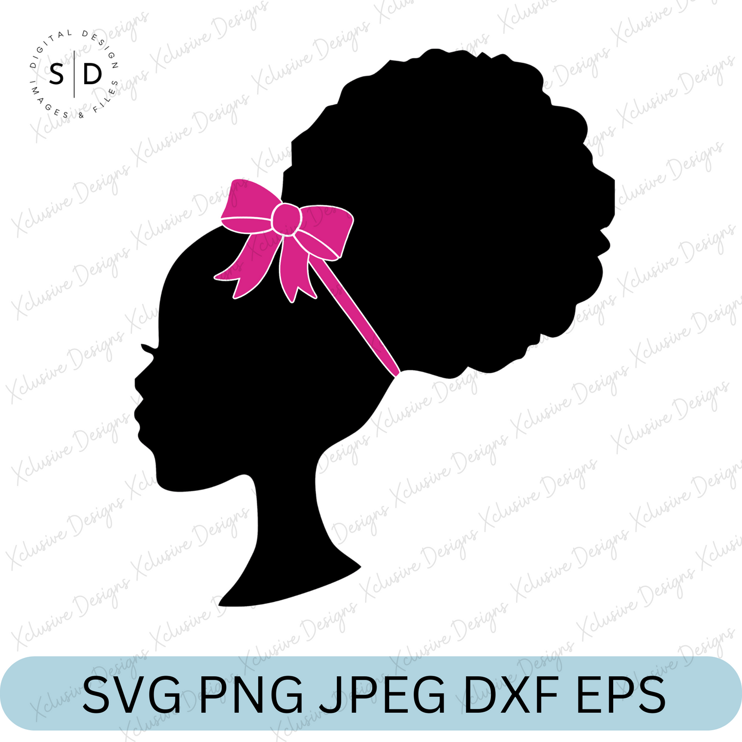 Afro Puff Barbie Doll SVG