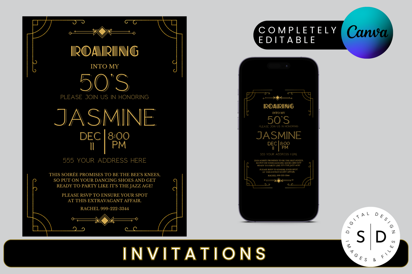 Roaring 20's Birthday Party Pack