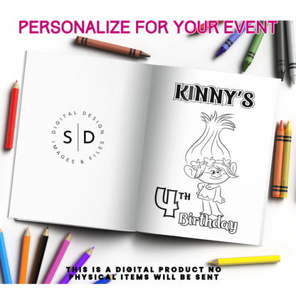 Custom Designed Activity Coloring Book Printable PDF
