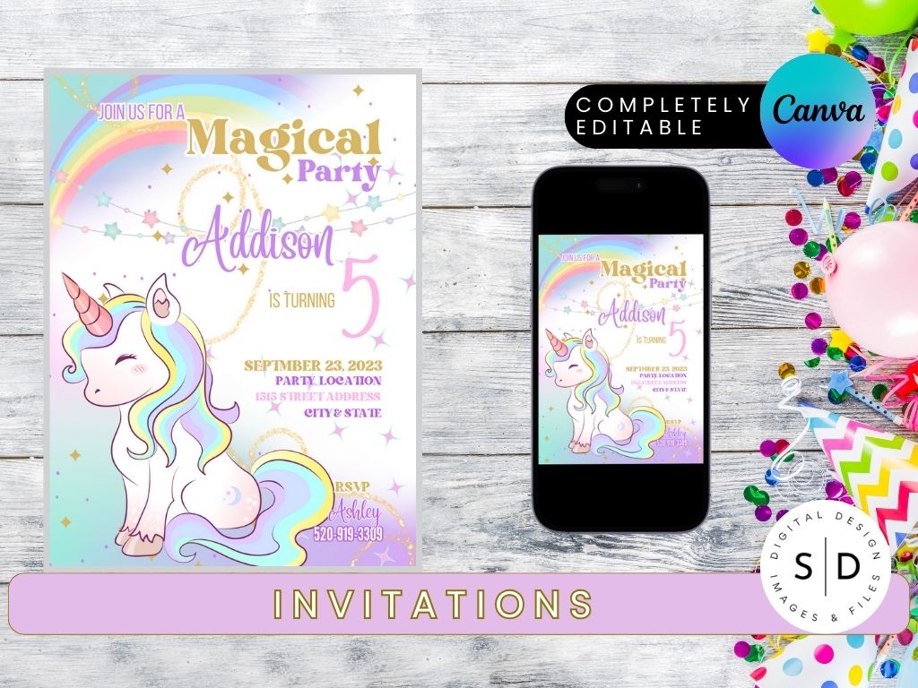Magical Unicorn Party Pack