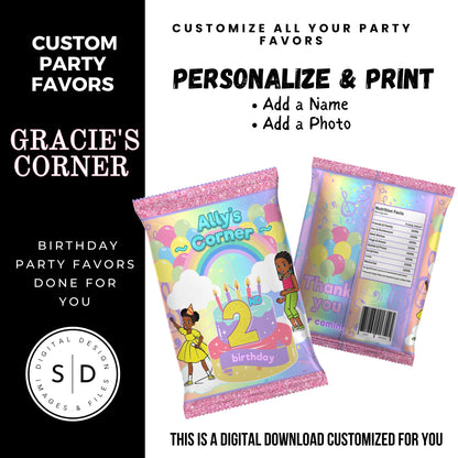 Gracie's Corner Birthday Party Favors DFY