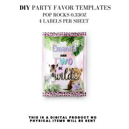 Born Two Be Wild Jungle Safari Birthday Party Favors DFY