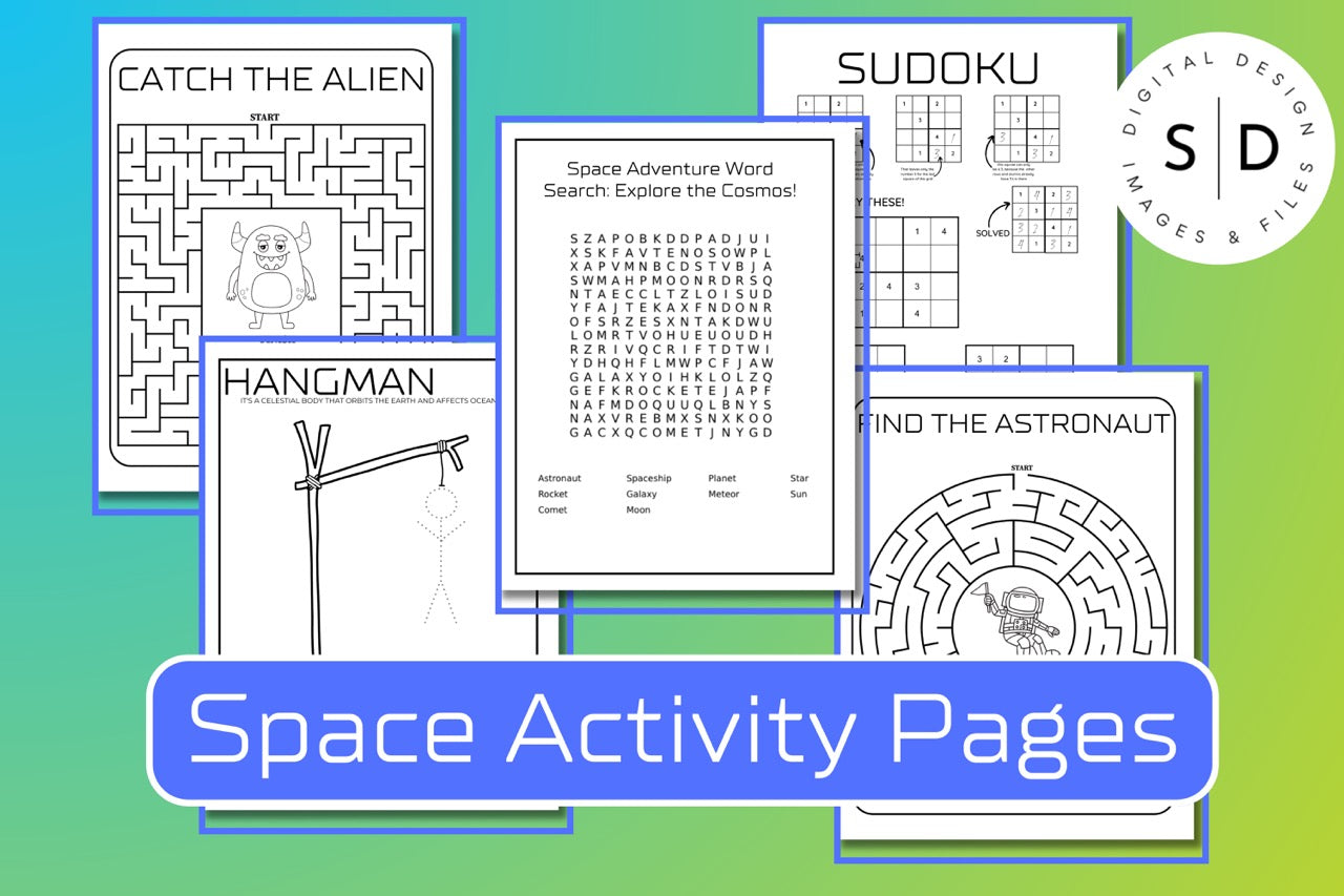 Outer Space Coloring Pages Fun Facts and puzzles