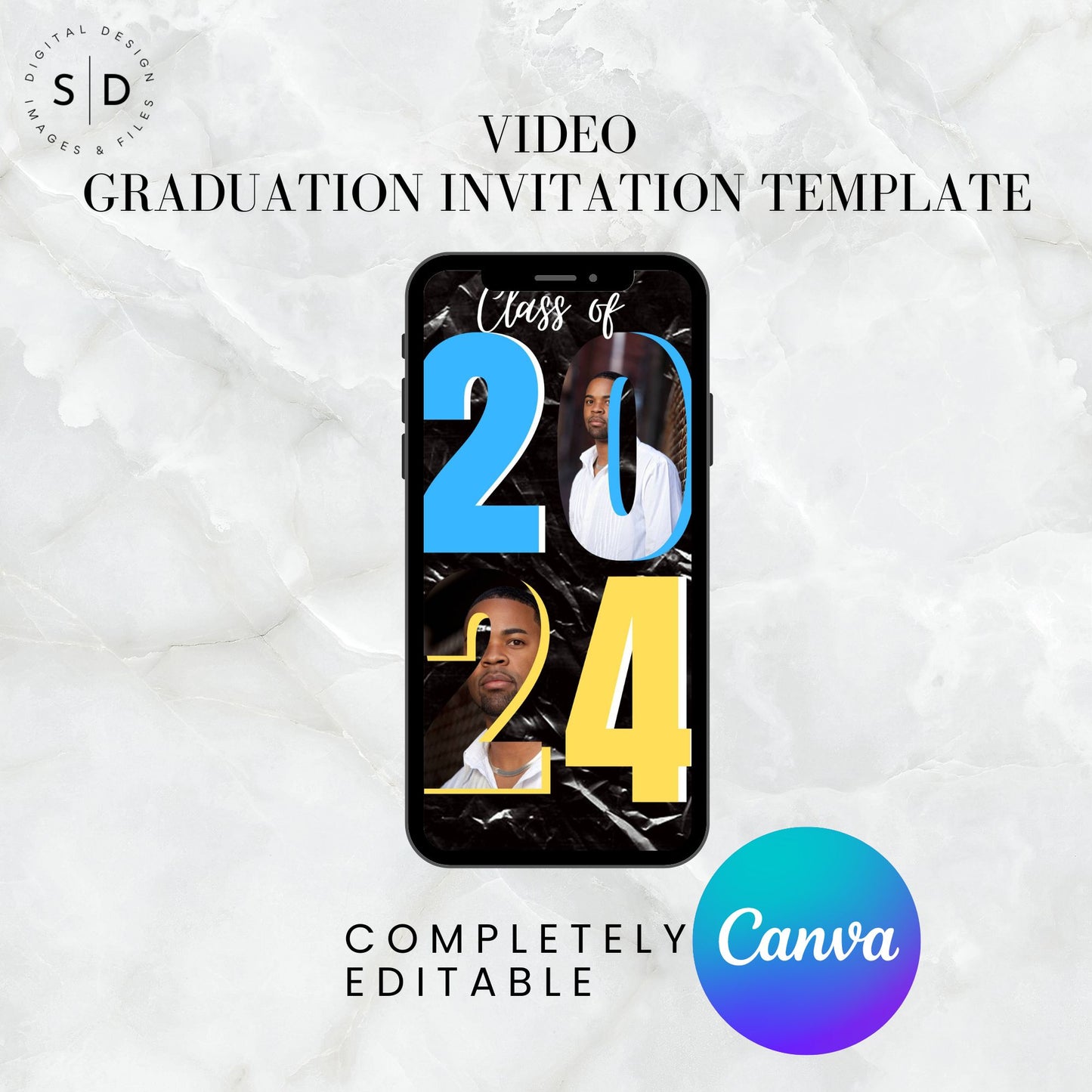 Graduation Video Invitation 2024 Template