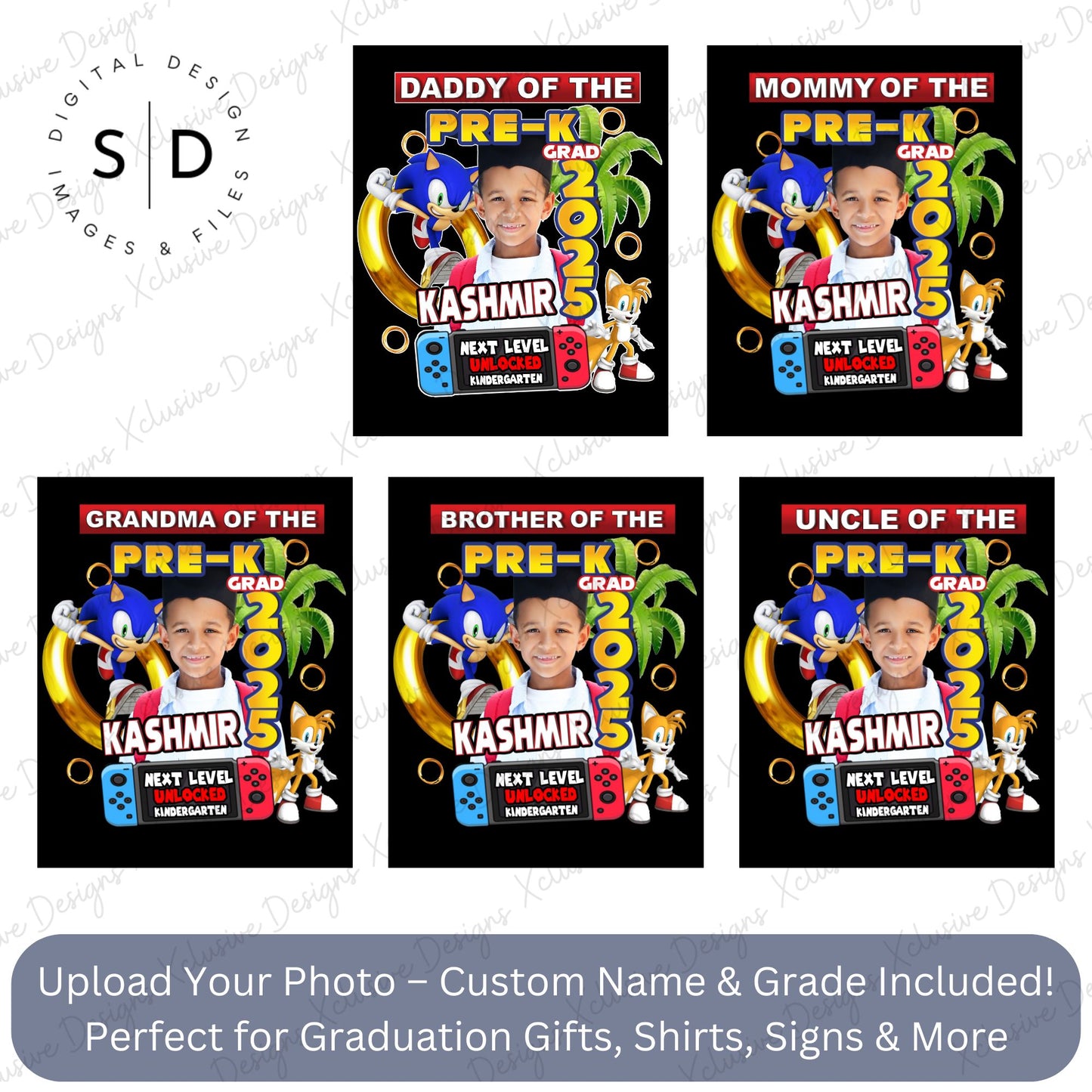 🎓 Custom Graduation PNG DFY – Sonic Theme 🎓