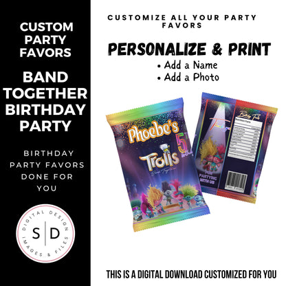 Band Together Birthday Party Favors DFY