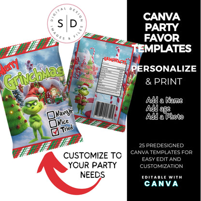 Merry Grinch-mas Party Favor Bundle