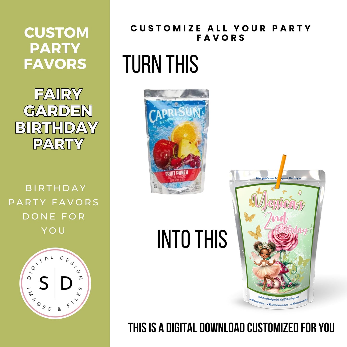 Fairy Garden Birthday Party Favors DFY