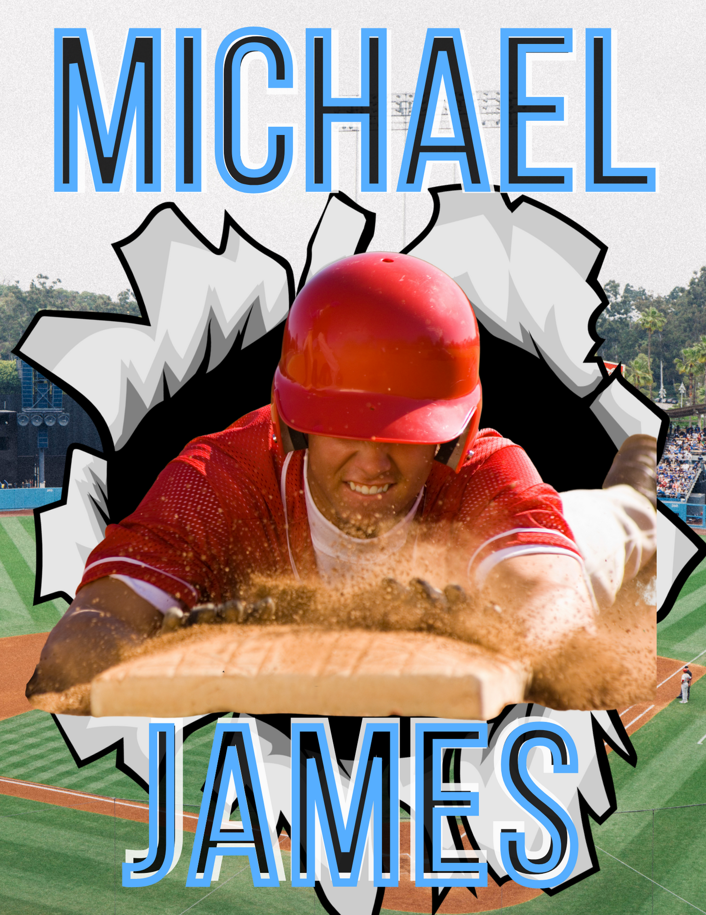 Baseball Player Trading Card Templates Bundle