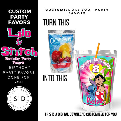 Lilo & Stitch Birthday Party DFY Favor Bundle