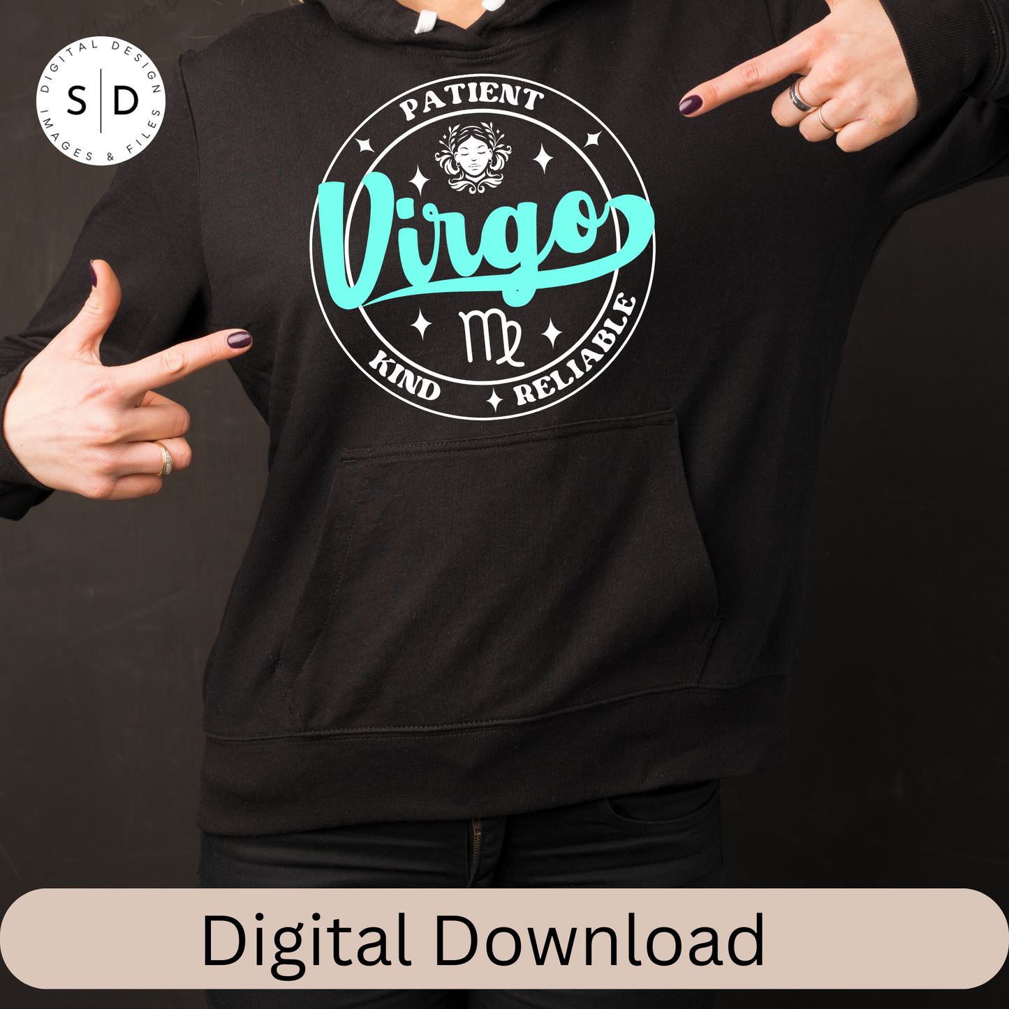 Zodiac Sign Round Frame Retro SVG Bundle