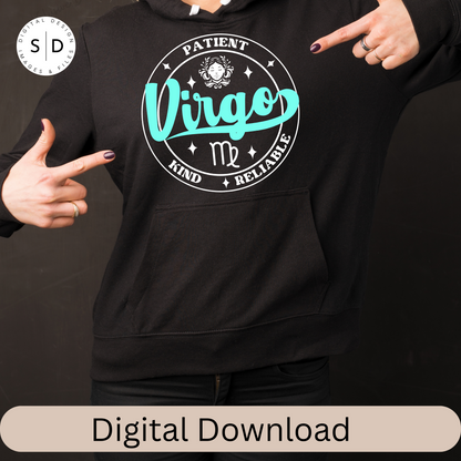 Zodiac Sign Round Frame Retro SVG Bundle