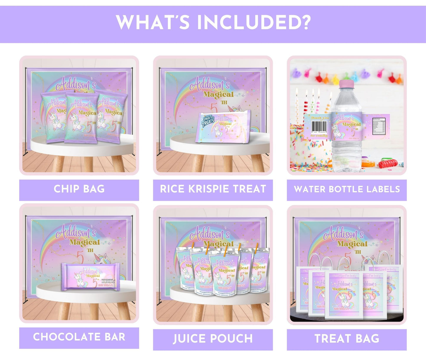 Magical Unicorn Complete Birthday Party Pack
