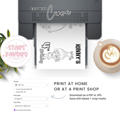 Custom Designed Activity Coloring Book Printable PDF