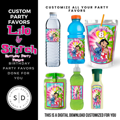 Lilo & Stitch Birthday Party DFY Favor Bundle